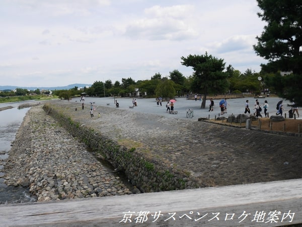 渡月橋からの眺め